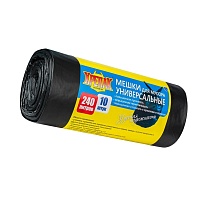 Мешки для мусора 240 л, черные, в рулоне 10 шт., ПНД 40 мкм, 1250х1000 мм, Крепак, 4607075710153 в Муроме Мешки для мусора 240 л, черные, в рулоне 10 шт., ПНД 40 мкм, 1250х1000 мм, Крепак, 4607075710153 в Муроме