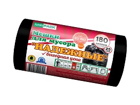 Мешки для мусора 180 л, ароматизированные, черные, в рулоне 25 шт., ПВД, 35 мкм, 1100х930 мм, НАДЕЖНЫЕ, 1802550 в Муроме