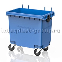 Мусорный контейнер 770 л голубой без крышки 770 голубой в Муроме