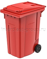Мусорный контейнер 360 л красный 360 красный в Муроме