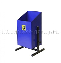 Урна уличная металлическая 24 л квадратная синяя в Муроме