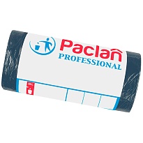 Мешки для мусора 35 л, черный, в рулоне 50 шт., ПНД, 6,2 мкм, 600х500 мм, PACLAN Professional, 604077 в Муроме