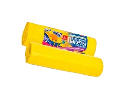 Мешки для мусора 35 л, ароматизированные, Лимон, желтые, в рулоне 10 шт., ПНД, 12 мкм, 560х530 мм, GRIFON Aroma, 101-080 Li в Муроме