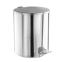 Ведро для мусора с педалью, усиленное, Титан, 15 л, нержавеющая сталь, хром в Муроме Ведро для мусора с педалью, усиленное, Титан, 15 л, нержавеющая сталь, хром в Муроме