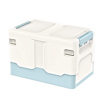 Ящик пластиковый складной белый, дно голубое, 370х240х240 мм в Муроме Ящик пластиковый складной белый, дно голубое, 370х240х240 мм в Муроме