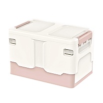 Ящик пластиковый складной белый, дно розовое, 370х240х240 мм в Муроме