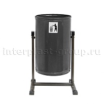 Урна уличная металлическая 21 л круглая облегченная серебро в Муроме