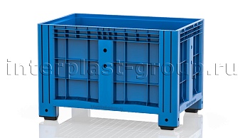 Контейнер iBox сплошной на ножках голубой в Муроме