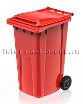 Контейнер для мусора 240 л красный облегченный 240 красный в Муроме