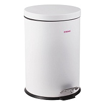 Ведро-контейнер для мусора (урна) с педалью LAIMA Classic, 12 л, белое, глянцевое, металл, со съемным внутренним ведром в Муроме Ведро-контейнер для мусора (урна) с педалью LAIMA Classic, 12 л, белое, глянцевое, металл, со съемным внутренним ведром в Муроме