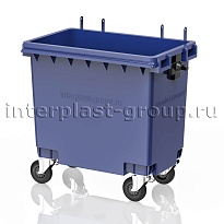 Мусорный контейнер 770 л синий без крышки 770 голубой в Муроме Мусорный контейнер 770 л синий без крышки 770 голубой в Муроме