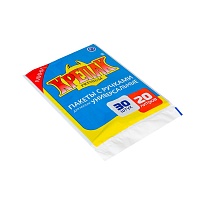 Мешки для мусора 20 л, с ручками, черные, в пачке 20 шт., ПНД, 10 мкм, 550х440 мм, Крепак, 4607075710023 в Муроме